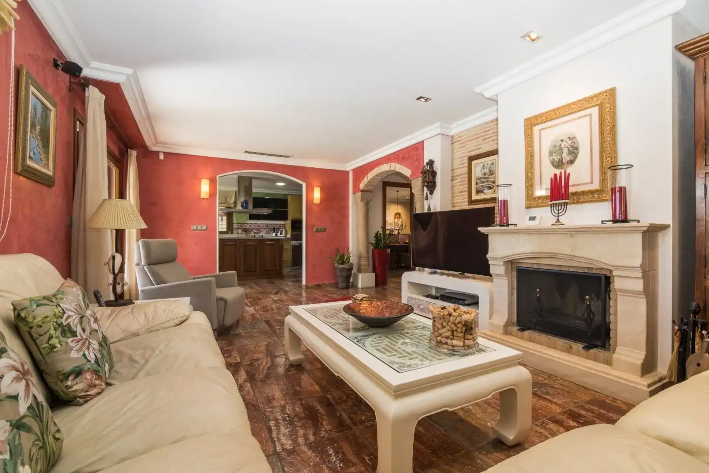 Living room of Houses for sale in Elche / Elx  with Air Conditioner, Private garden and Terrace