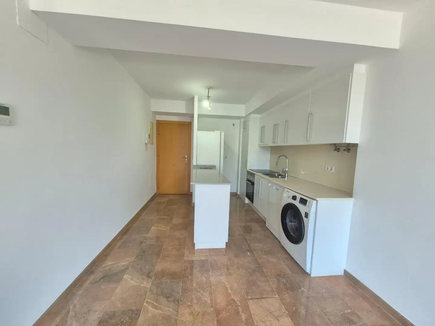 Kitchen of Flat for sale in Aldaia  with Air Conditioner, Private garden and Storage room
