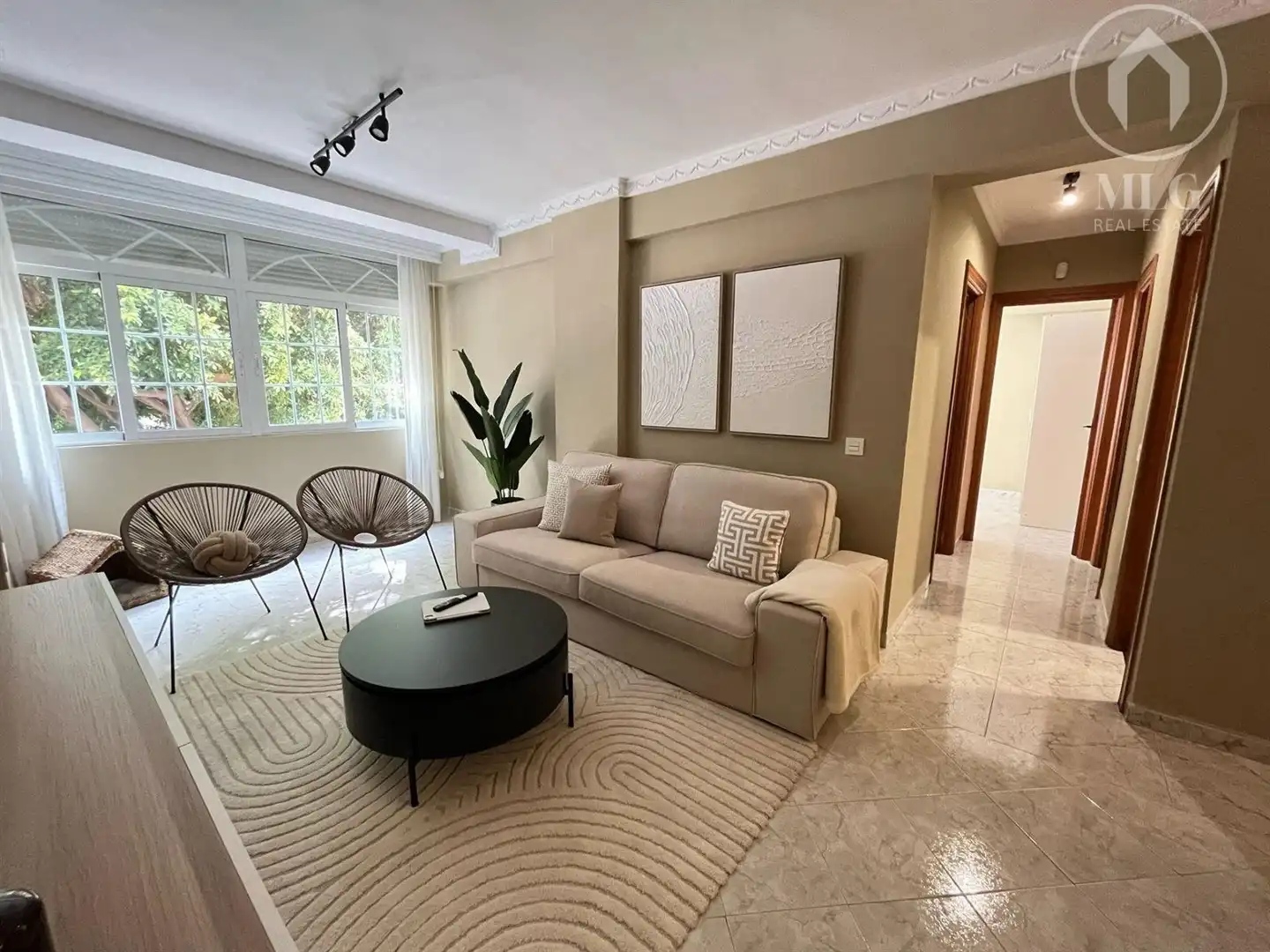 Sala de estar de Piso en venta en Málaga con Aire acondicionado y Amueblado