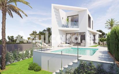 Vista exterior de Casa o xalet en venda en Sant Joan d'Alacant amb Aire condicionat, Jardí privat i Terrassa