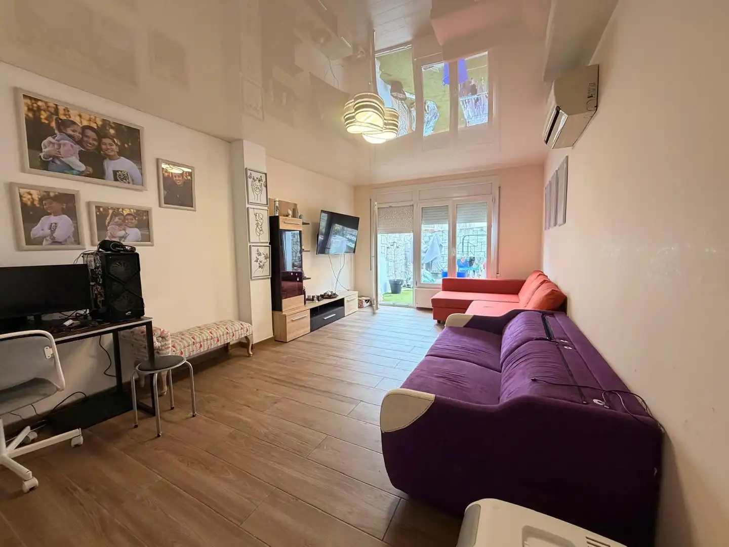 Sala de estar de Piso en venta en Girona Capital con Aire acondicionado, Calefacción y Terraza