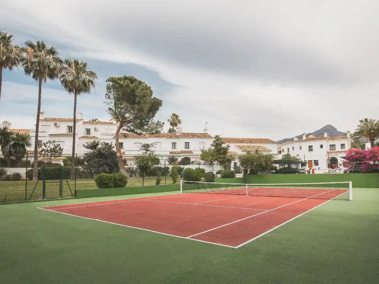 Garten von Wohnung zur Miete in Marbella mit Klimaanlage, Privatgarten und Parkett