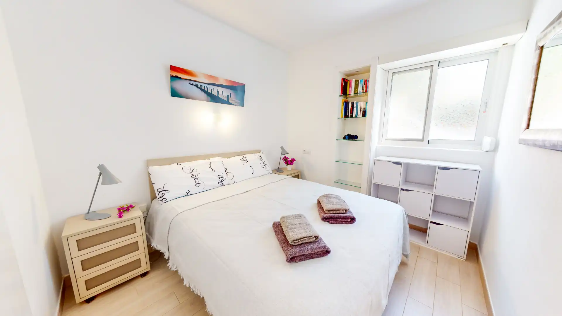 Schlafzimmer von Wohnung zur Miete in Dénia mit Klimaanlage, Heizung und Terrasse