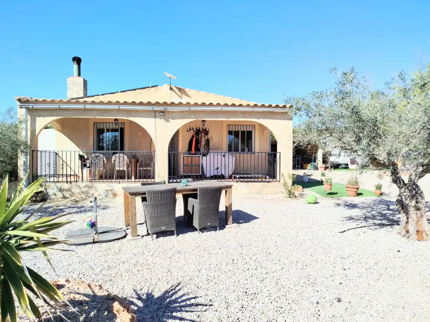 Jardín de Finca rústica en venta en Caudete con Aire acondicionado y Piscina