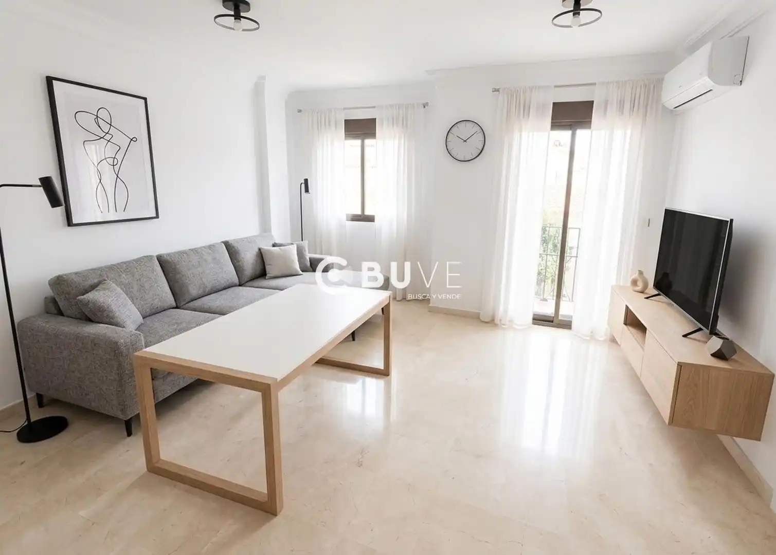 Wohnzimmer von Wohnung zur Miete in Alcaudete mit Klimaanlage und Möbliert