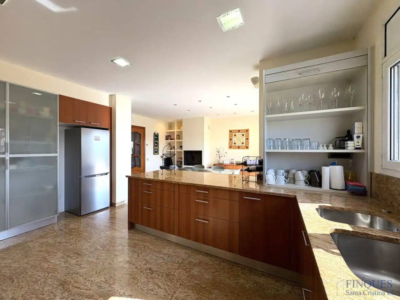 Cocina de Casa o chalet en venta en Santa Cristina d'Aro con Aire acondicionado, Calefacción y Jardín privado