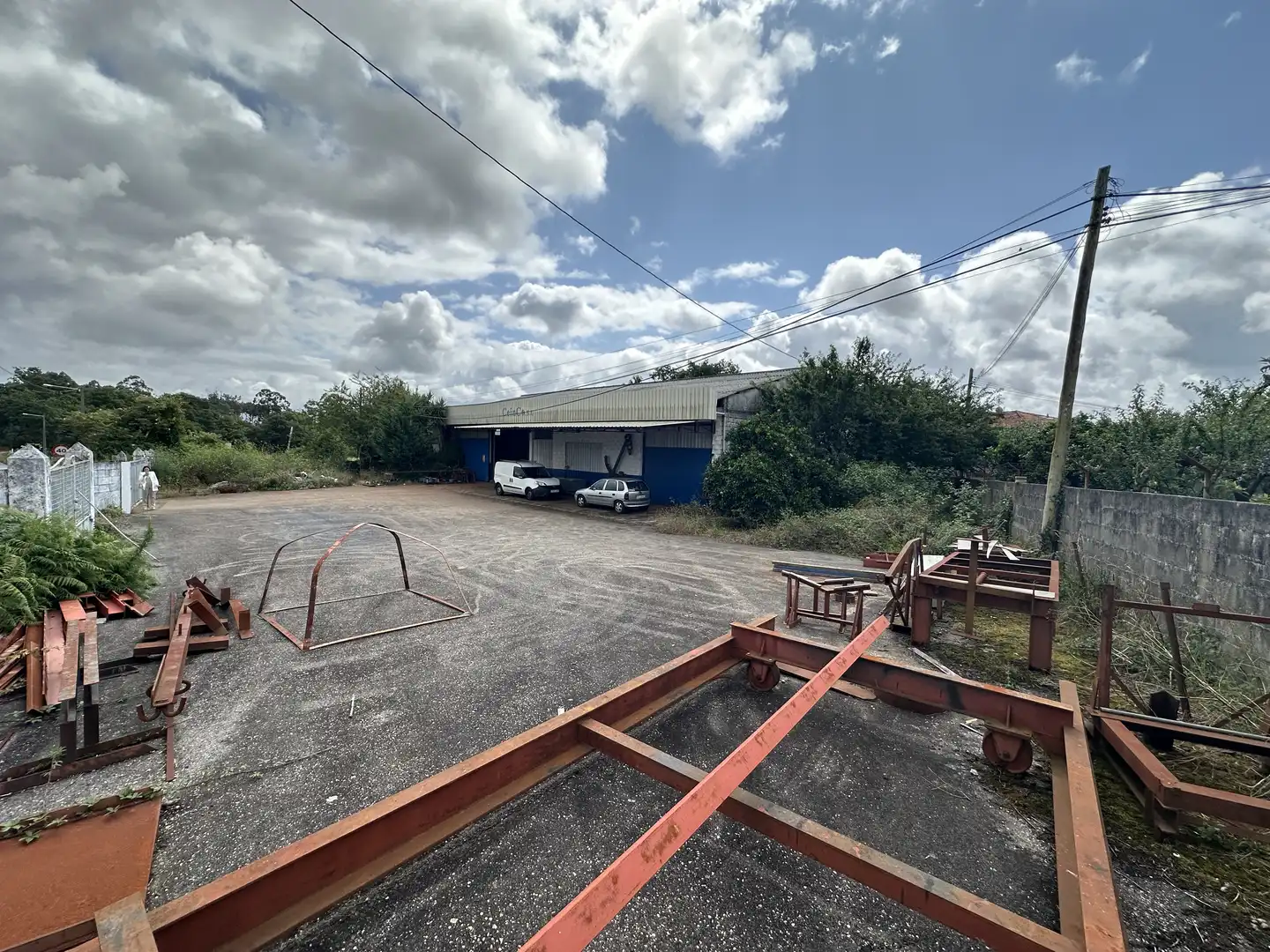 Exterior view of Industrial buildings for sale in O Rosal  