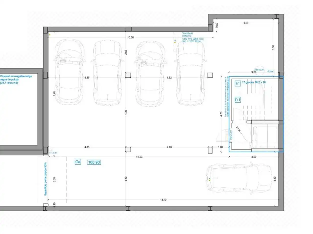 Parking of Houses for rent in Castelldefels  with Heating, Private garden and Parquet flooring