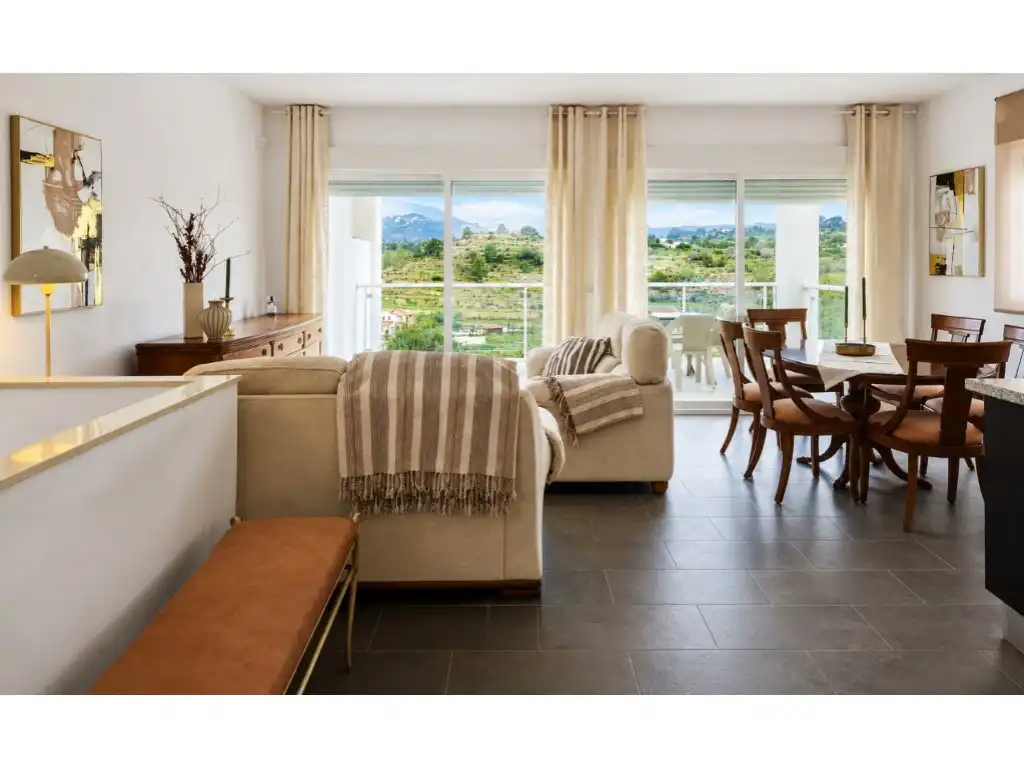 Living room of Detached homes for sale in Calpe / Calp  with Private garden, Terrace and Swimming Pool