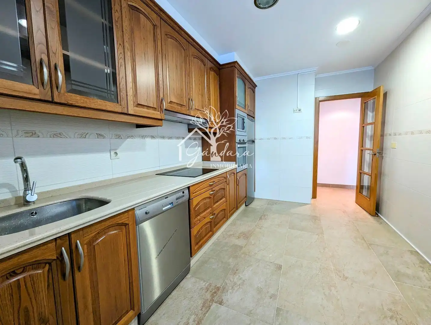 Kitchen of Flat for rent in Narón  with Heating, Parquet flooring and Terrace