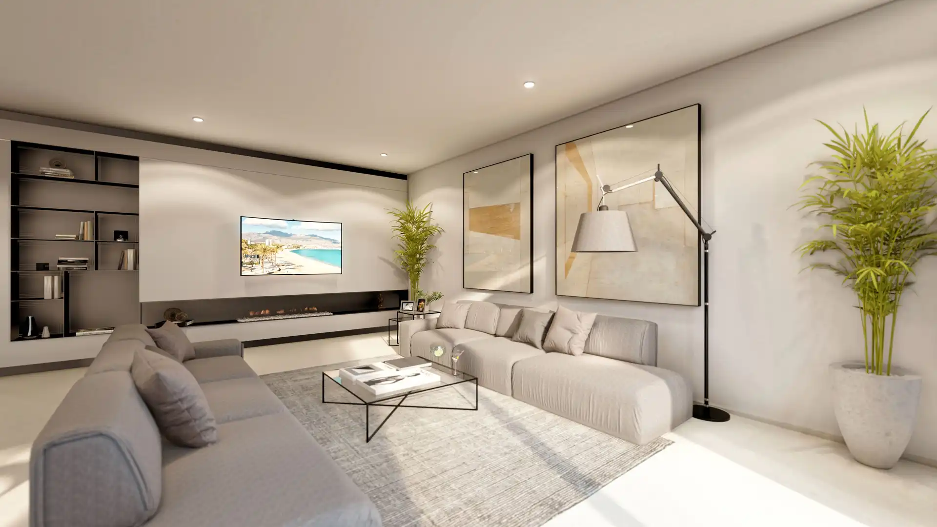 Sala de estar de Casa o chalet en venta en Altea con Jardín privado, Terraza y Trastero