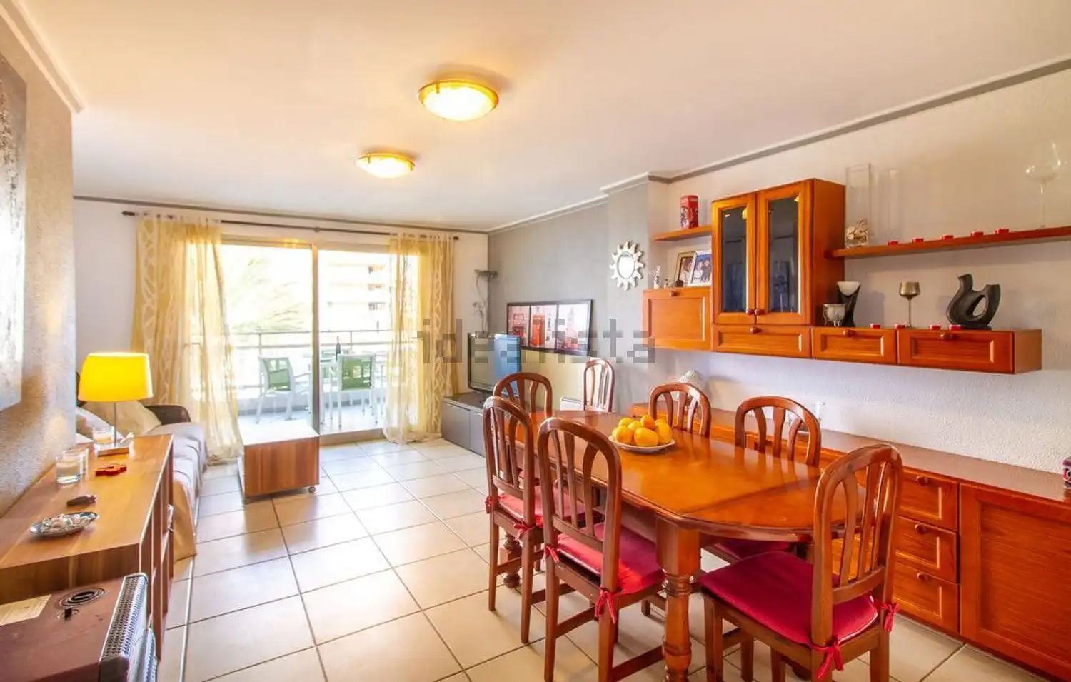 Esszimmer von Wohnung zur Miete in Calpe / Calp mit Abstellraum, Möbliert und Waschmaschine
