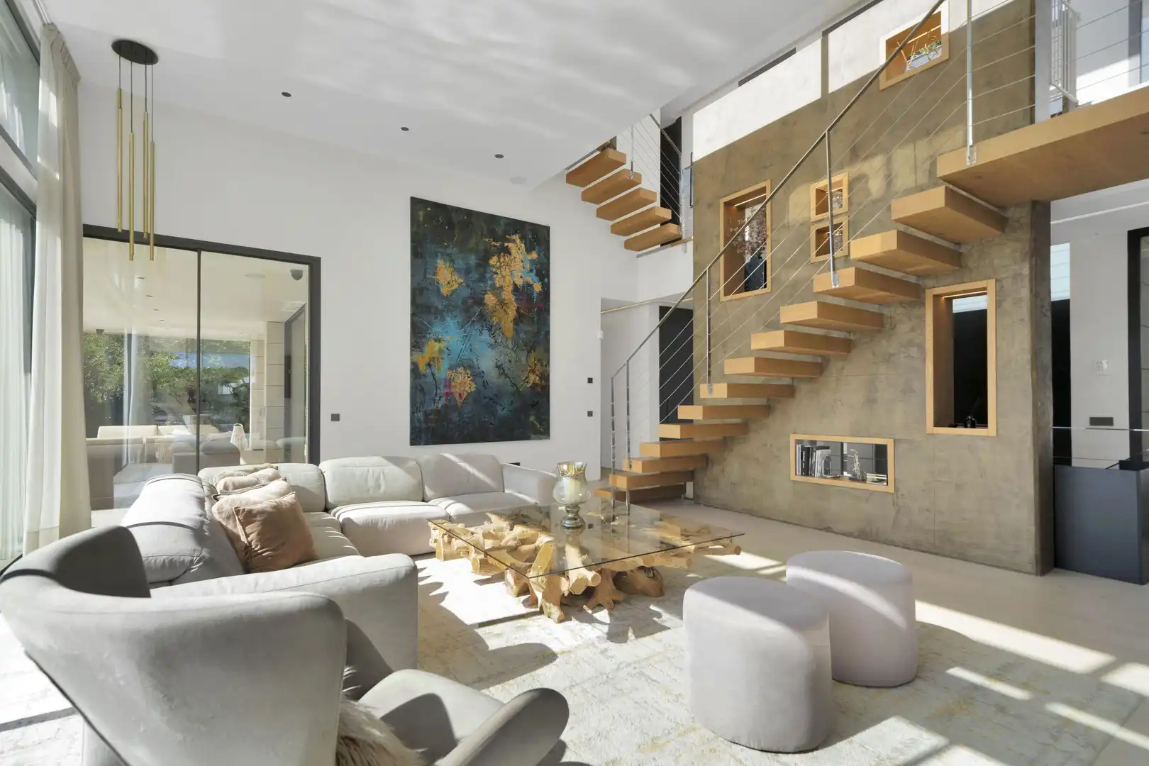 Sala de estar de Casa o chalet en venta en Marbella con Calefacción, Jardín privado y Terraza