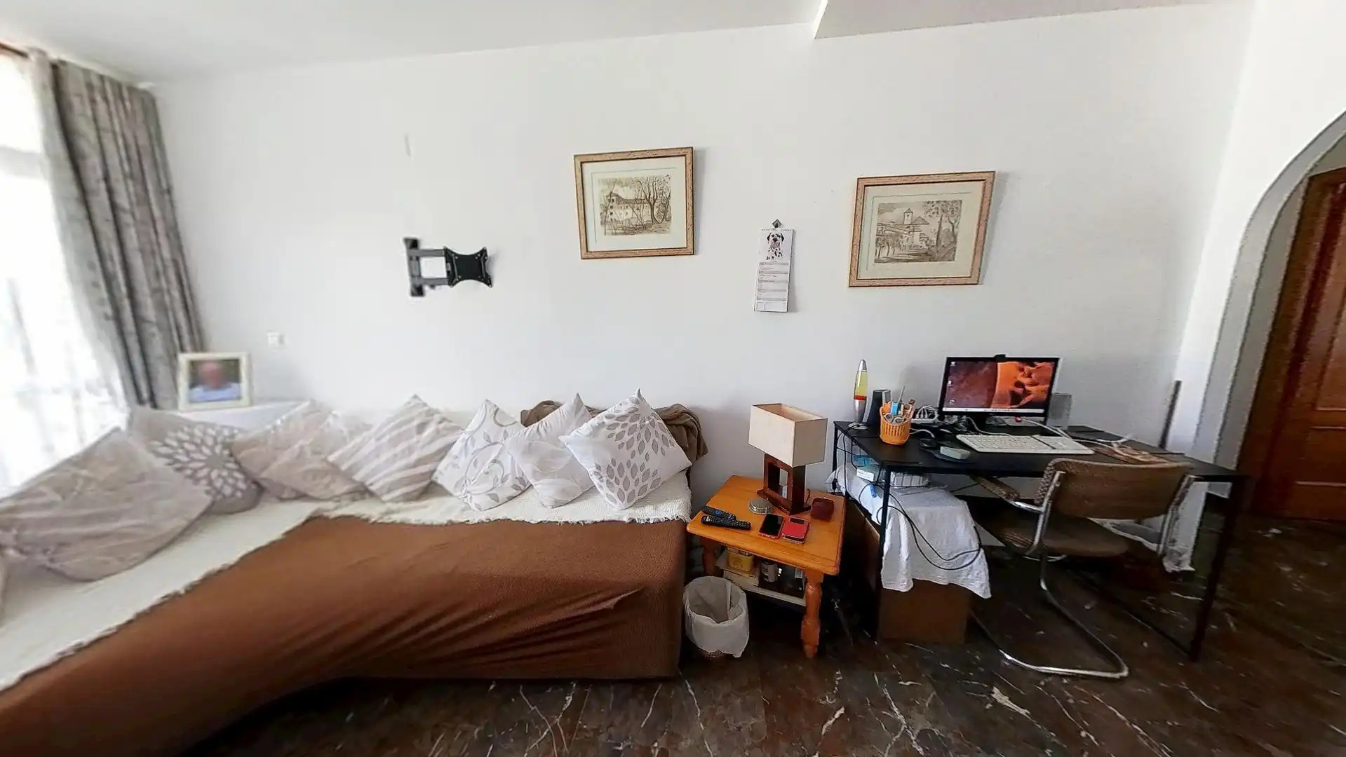 Wohnzimmer von Wohnungen zum Verkauf in Gualchos mit Klimaanlage, Terrasse und Abstellraum