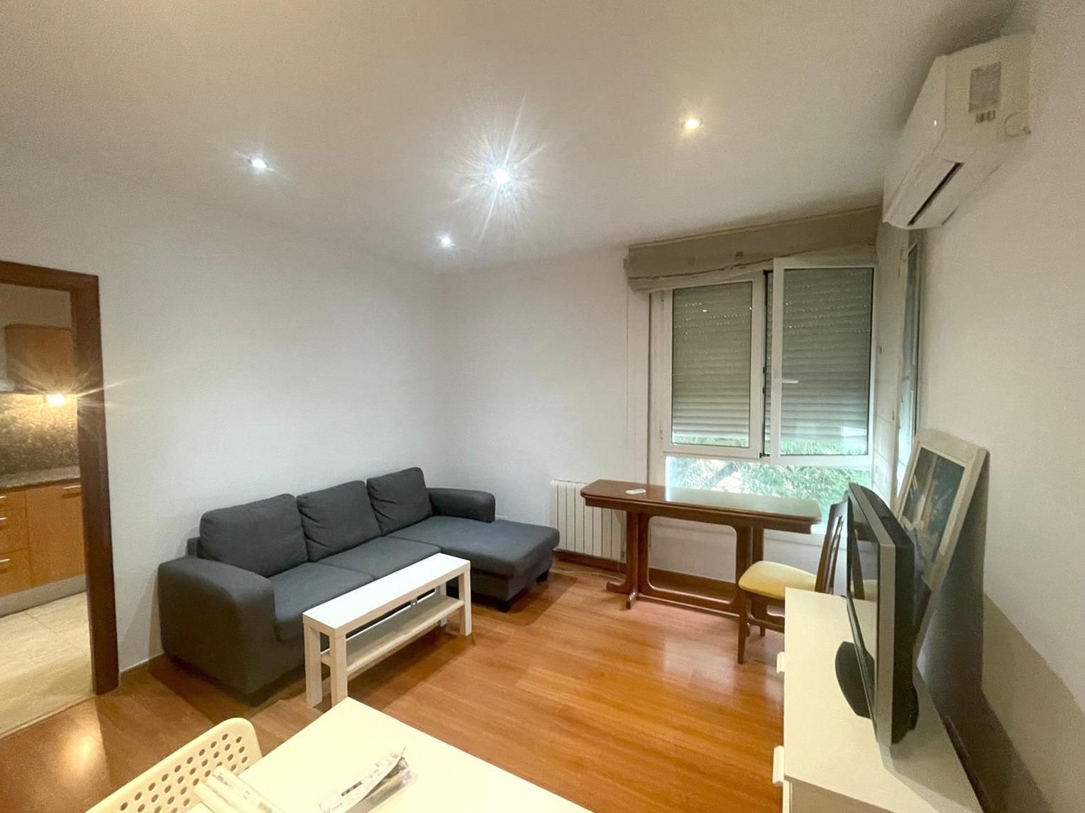 Living room of Flat to rent in  Barcelona Capital  with Air Conditioner, Heating and Parquet flooring