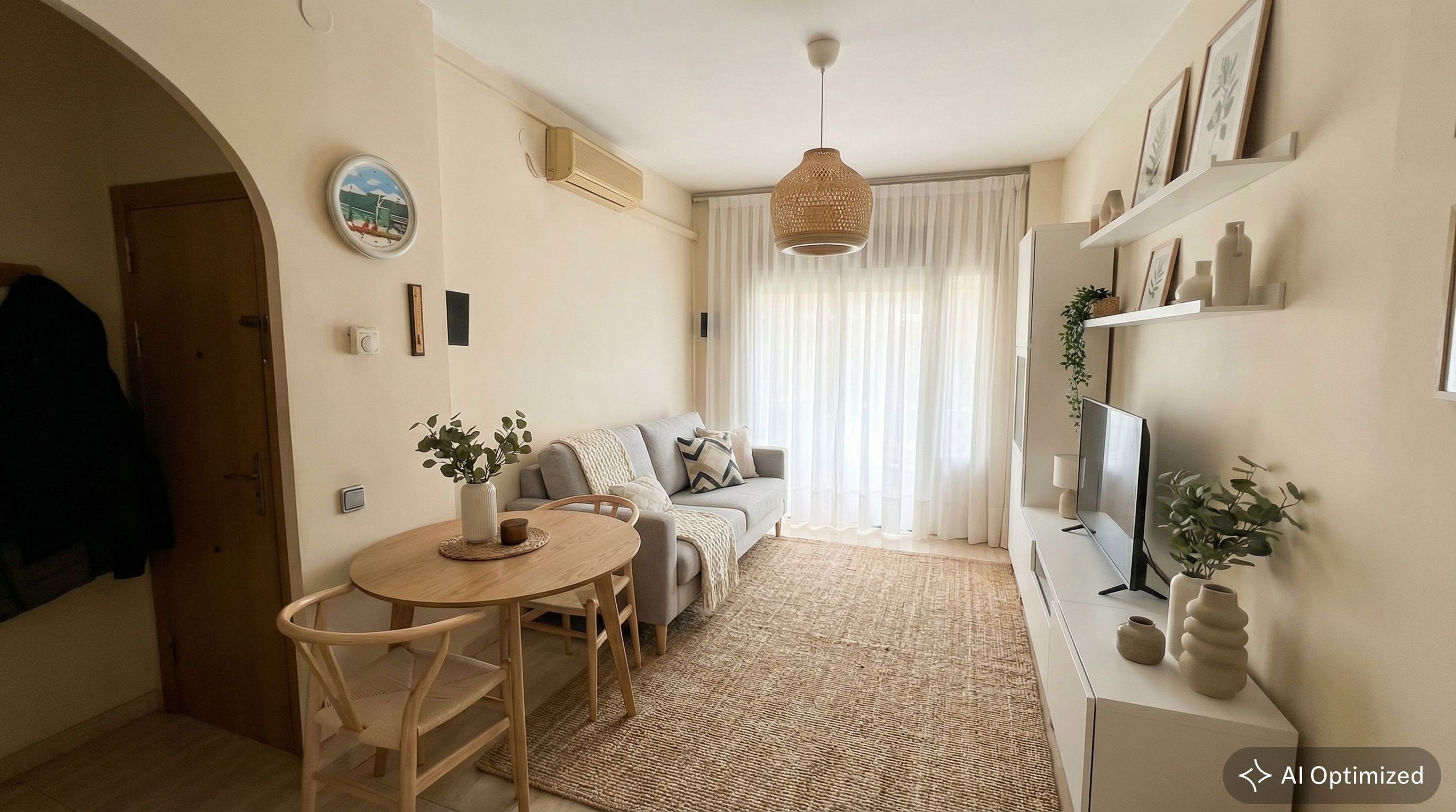Sala de estar de Apartamento en venta en  Barcelona Capital con Calefacción, Terraza y Trastero