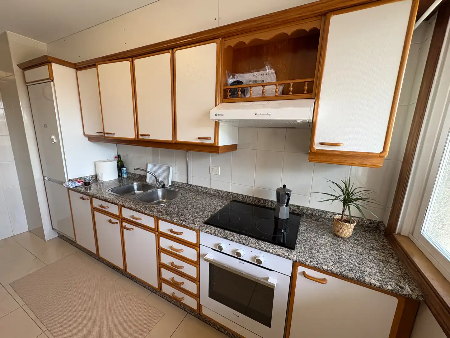 Küche von Wohnung zur Miete in A Coruña Capital  mit Möbliert, Ofen und Waschmaschine