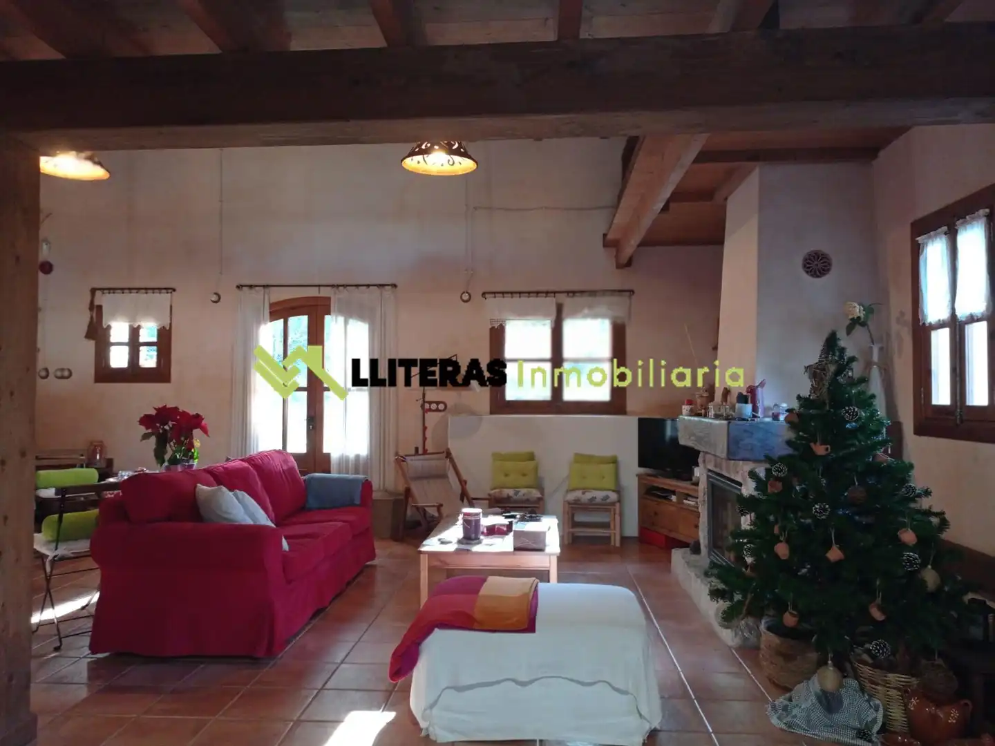 Sala de estar de Finca rústica en venta en Campanet