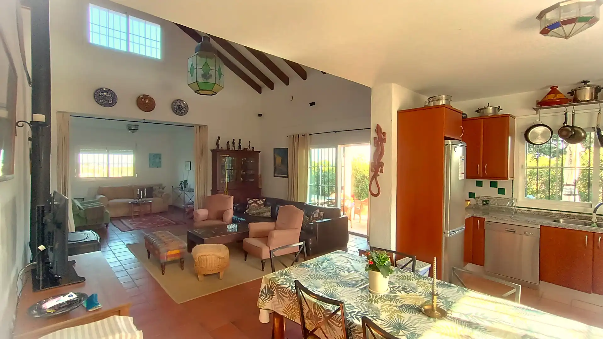 Comedor de Finca rústica en venta en Estepona con Aire acondicionado, Calefacción y Jardín privado