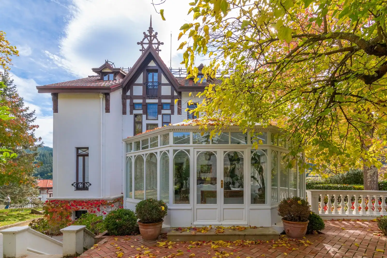 Vista exterior de Finca rústica en venta en Gordexola con Calefacción, Jardín privado y Terraza