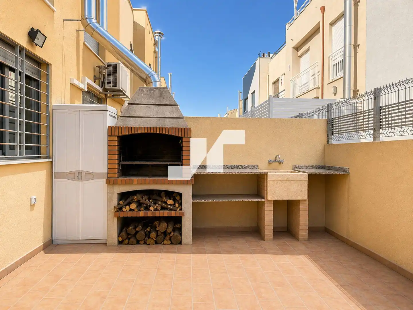 Terrassa de Casa adosada en venda en Almazora / Almassora amb Aire condicionat, Calefacció i Terrassa