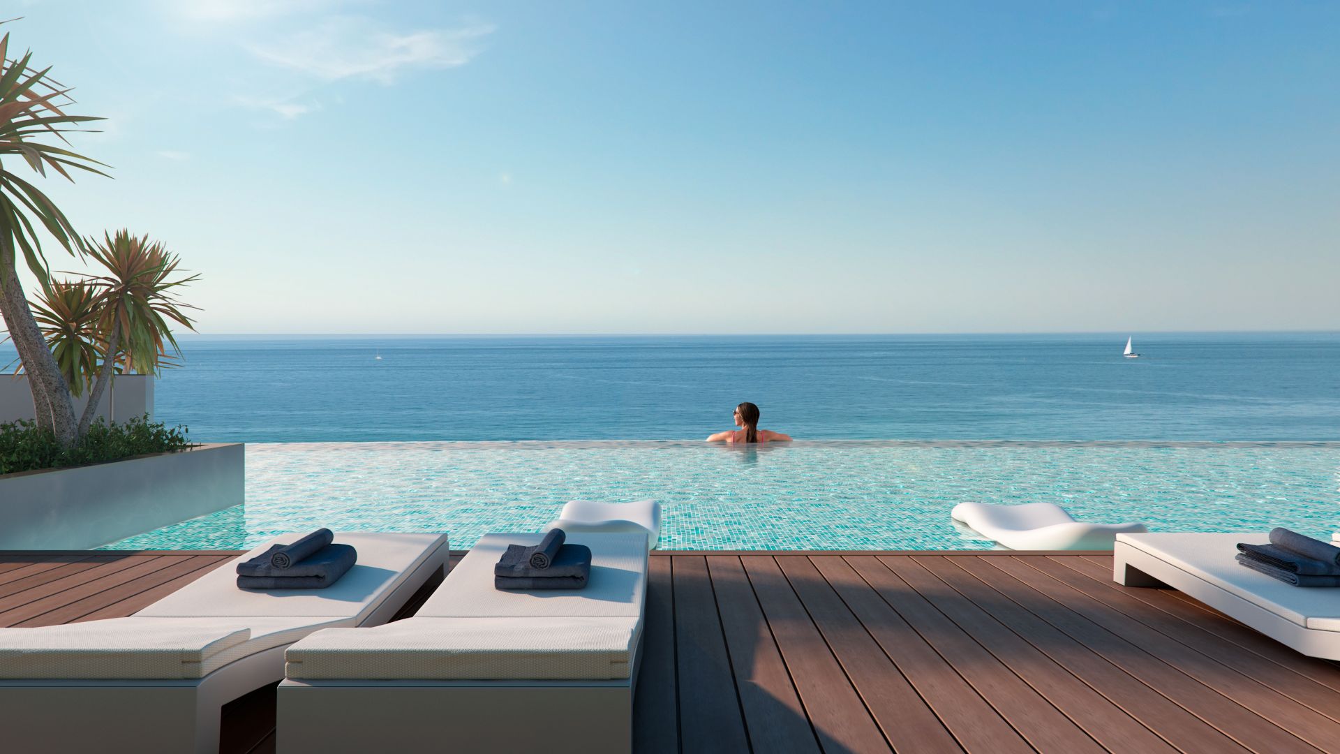 Swimming pool of Flat for sale in Casares  with Air Conditioner, Heating and Private garden