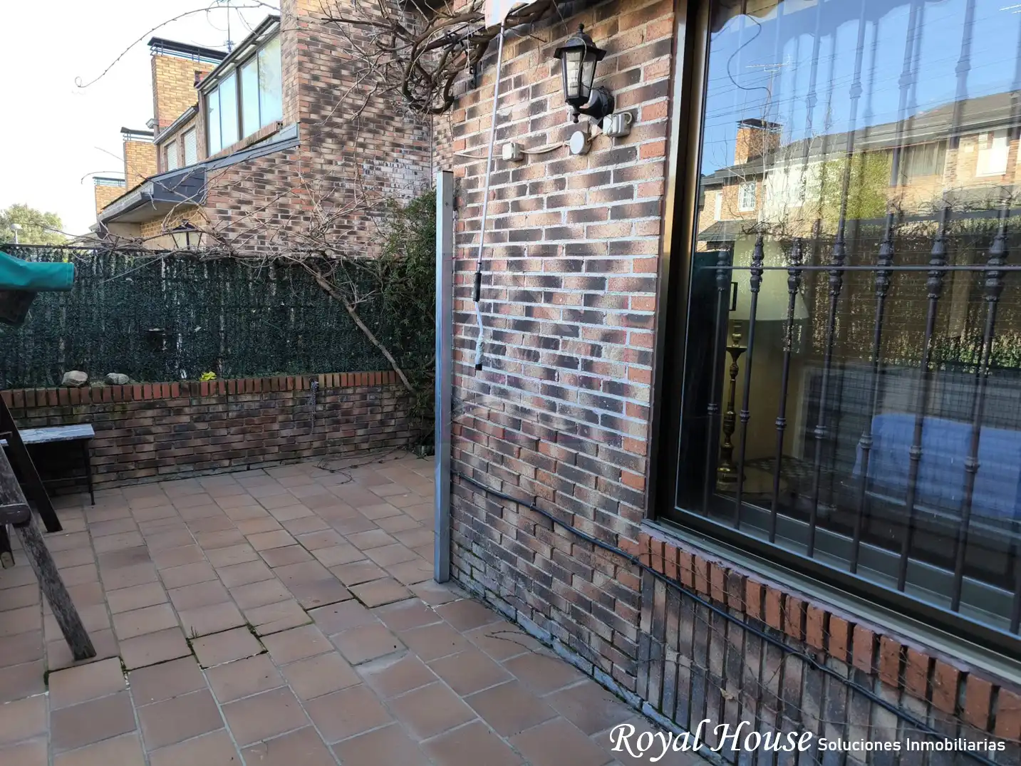 Terrassa de Casa adosada en venda en Galapagar amb Calefacció, Jardí privat i Terrassa