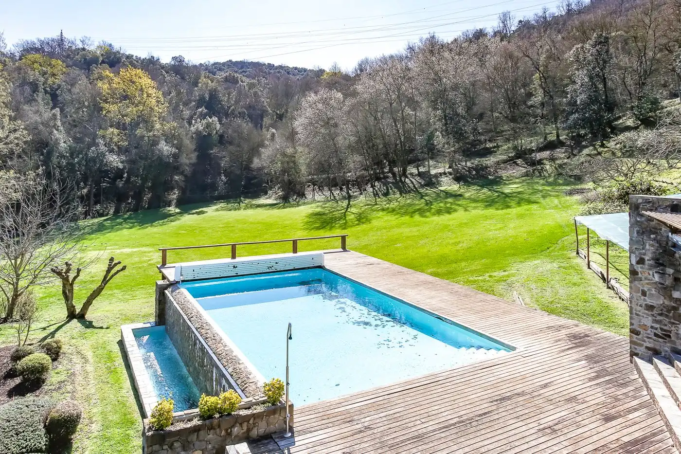 Piscina de Finca rústica en venta en Olot con Calefacción, Jardín privado y Terraza