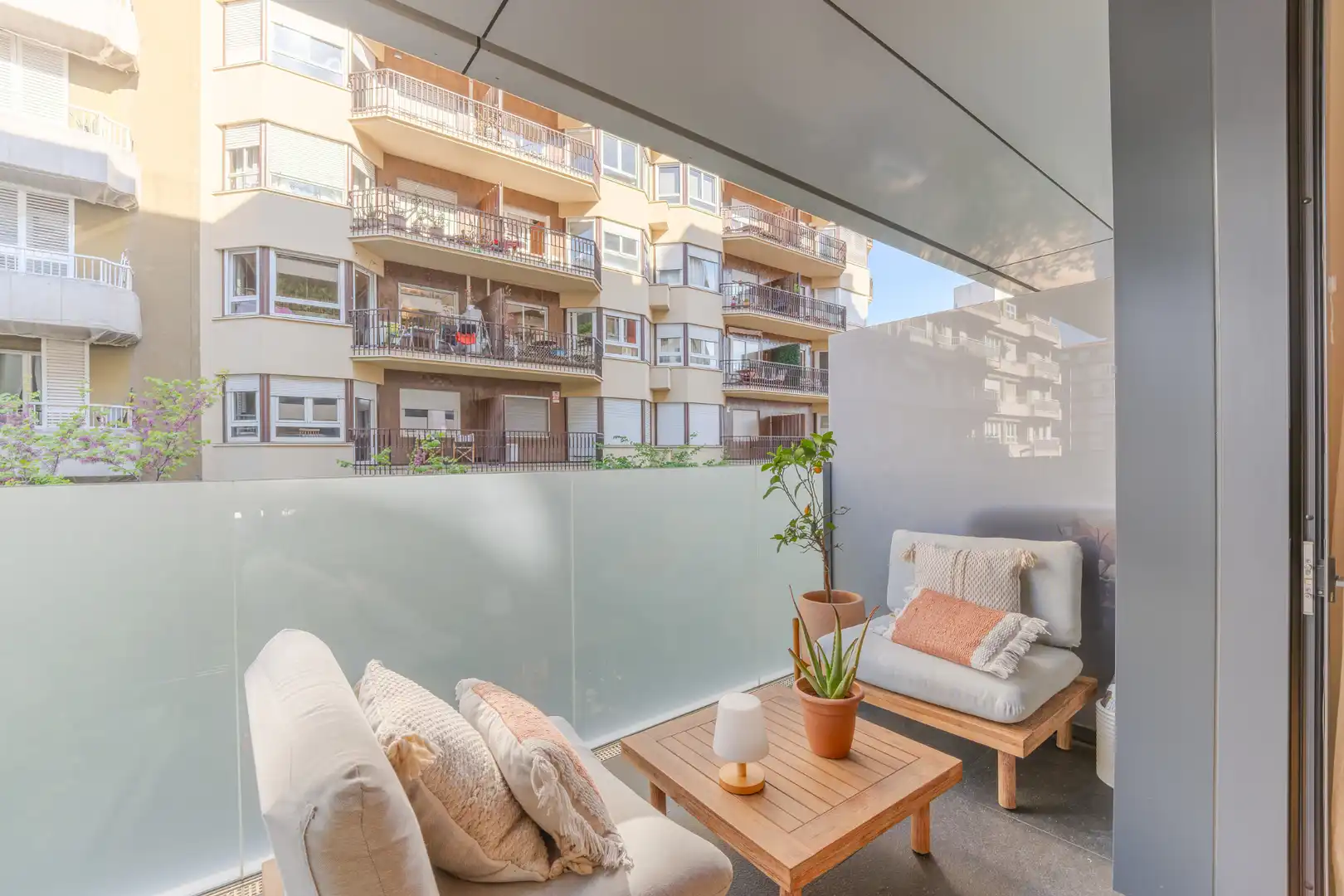 Balcony of Flat for sale in Girona  with Air Conditioner, Heating and Parquet flooring
