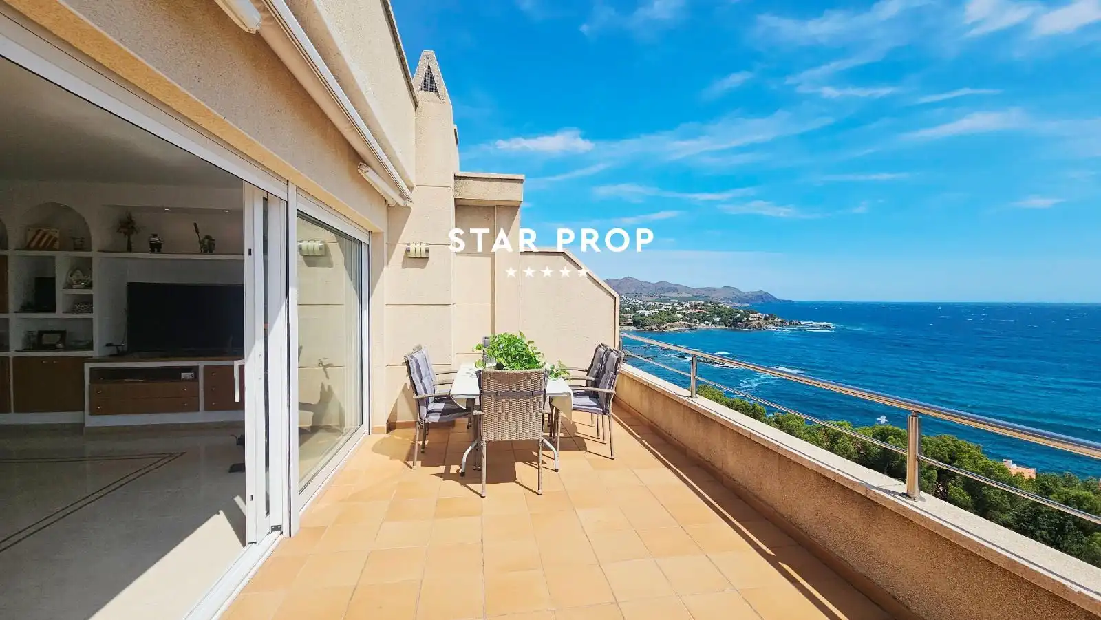 Terrasse von Dachboden zum Verkauf in Llançà mit Klimaanlage, Heizung und Terrasse
