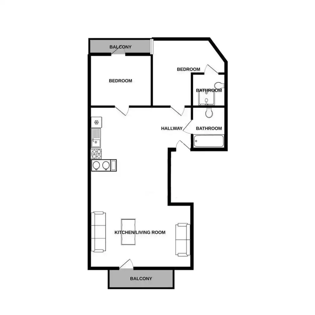 Flat for rent in  Palma de Mallorca  with Air Conditioner and Balcony