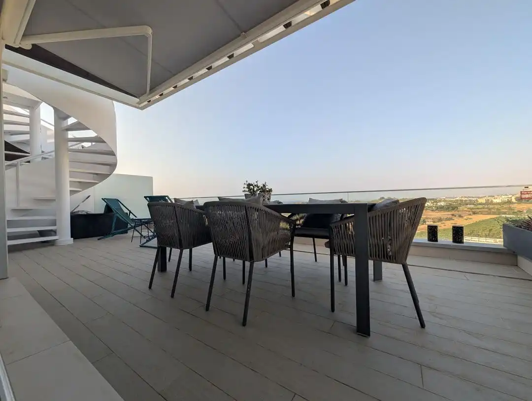 Terrace of Attic for rent in Estepona  with Air Conditioner, Heating and Private garden