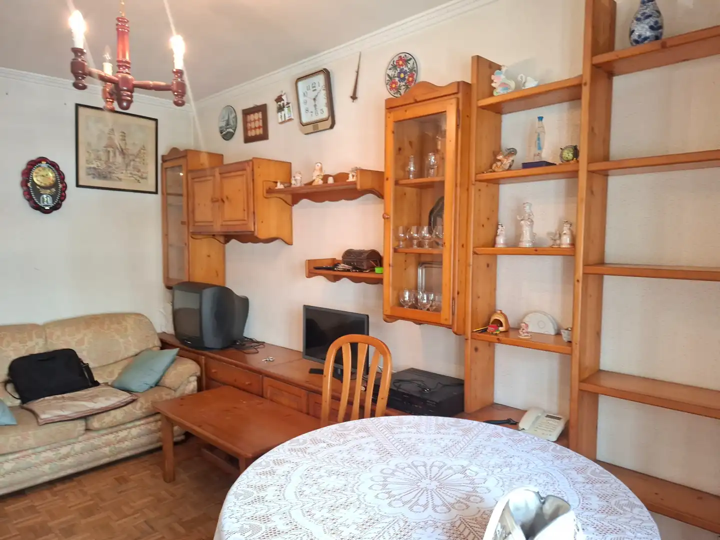 Living room of Flat for sale in Viveiro  with Terrace and Furnished