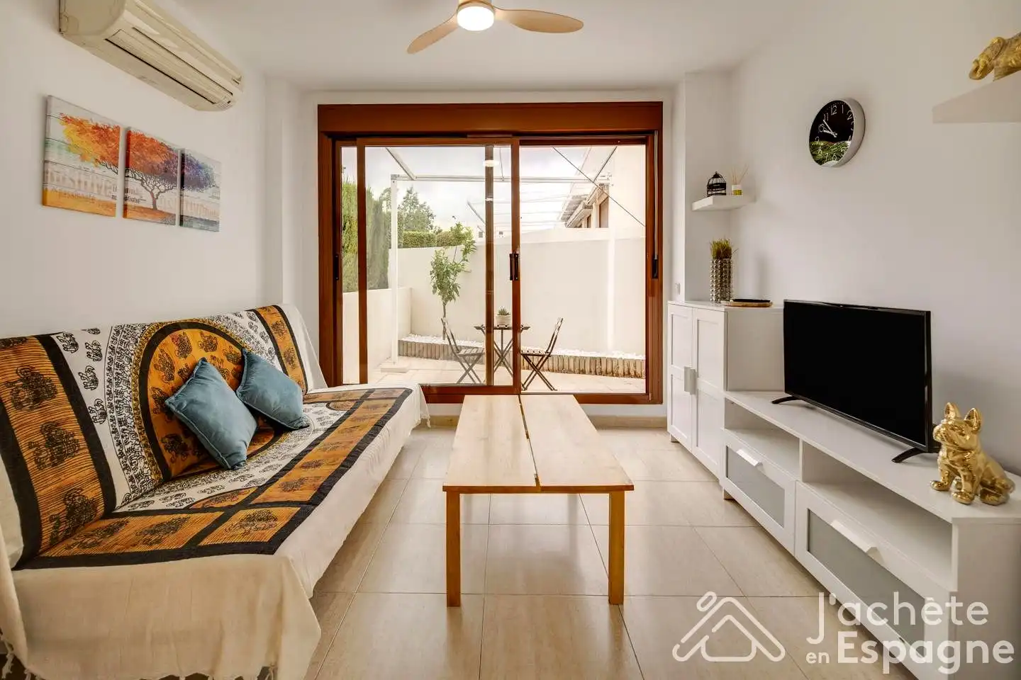 Sala de estar de Planta baja en venta en San Jorge / Sant Jordi con Aire acondicionado, Jardín privado y Terraza