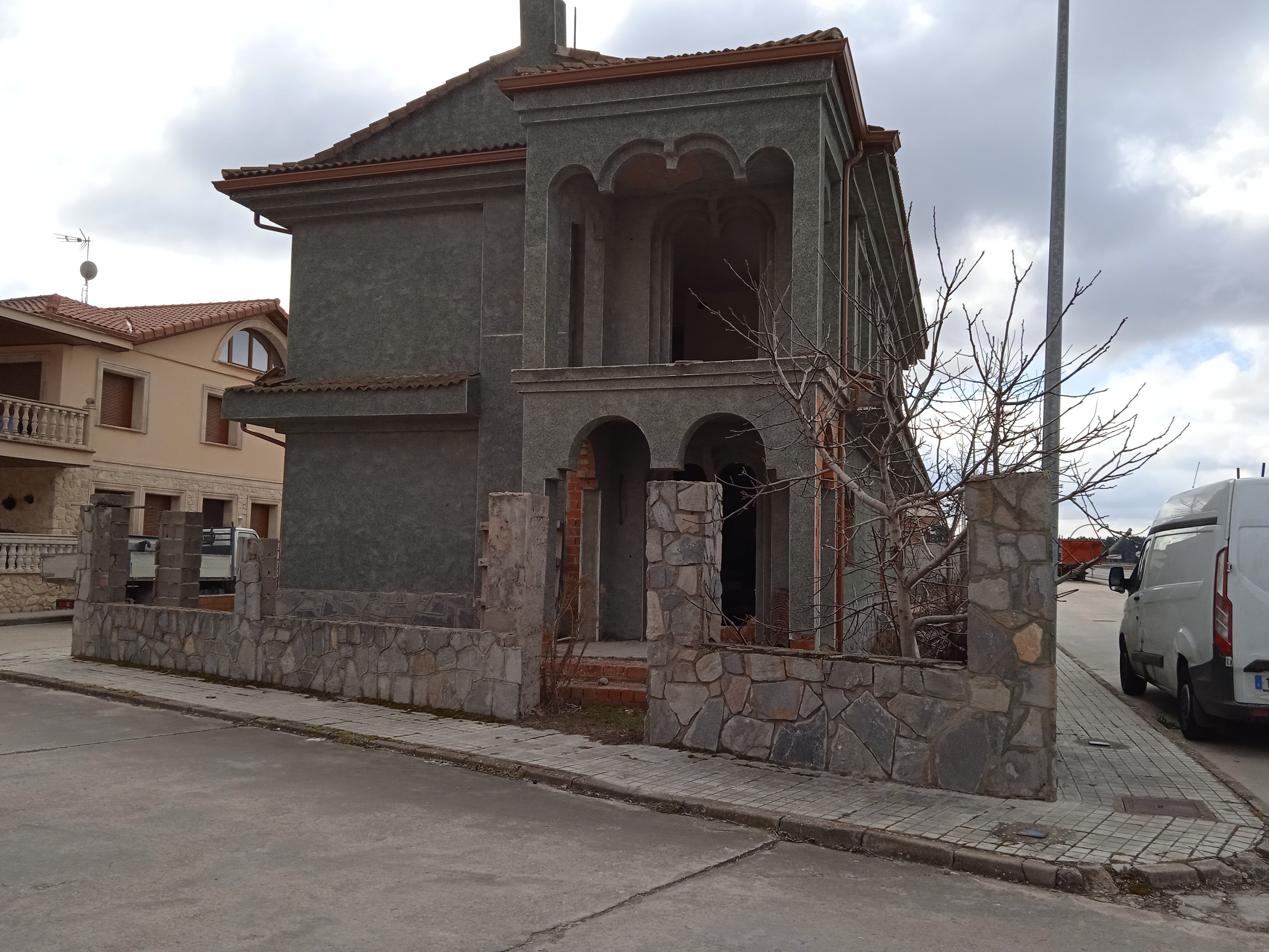 Exterior view of House or chalet for sale in Fuenterrebollo  with Heating, Private garden and Terrace
