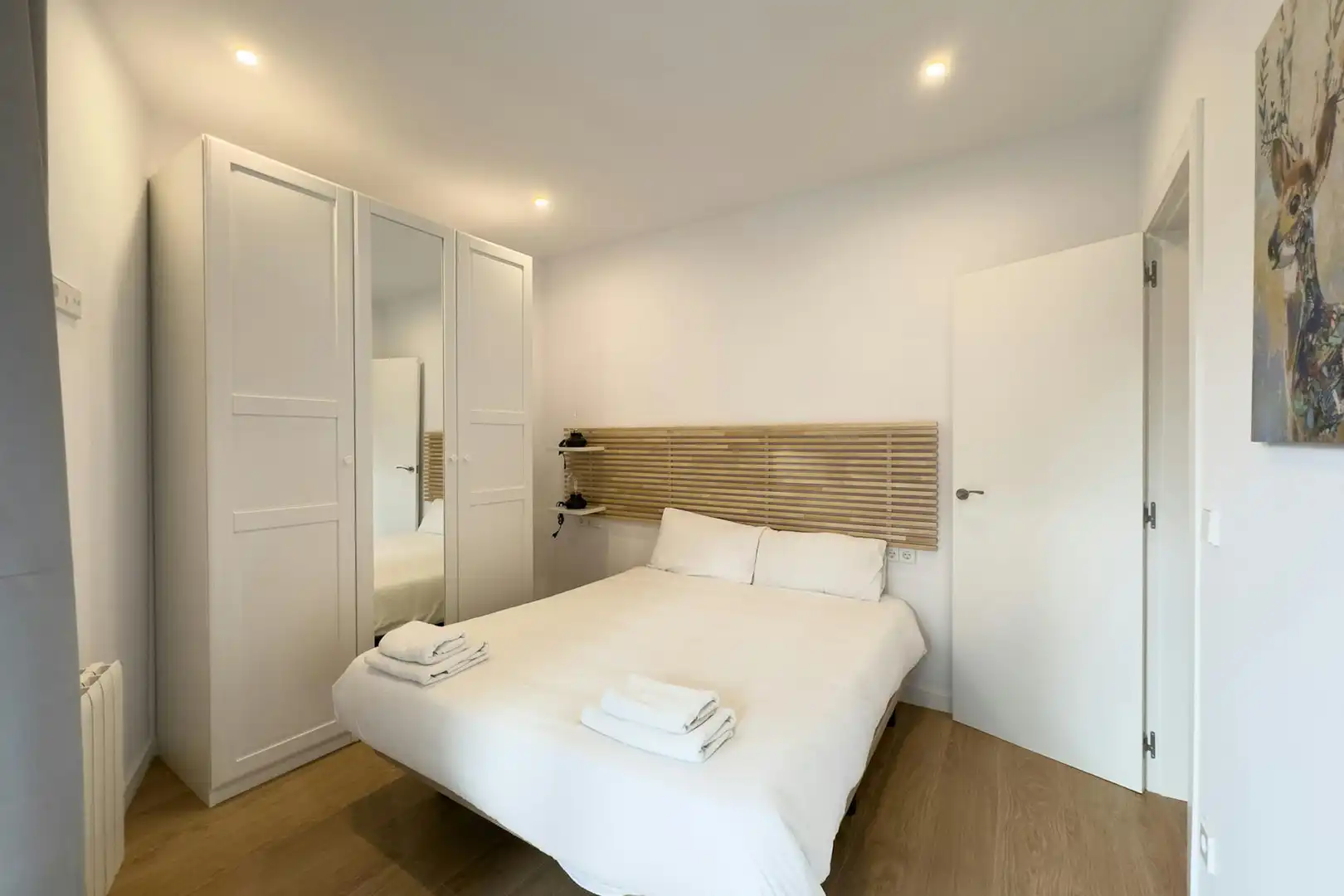 Bedroom of Flat for rent in Barcelona  with Air Conditioner, Heating and Furnished
