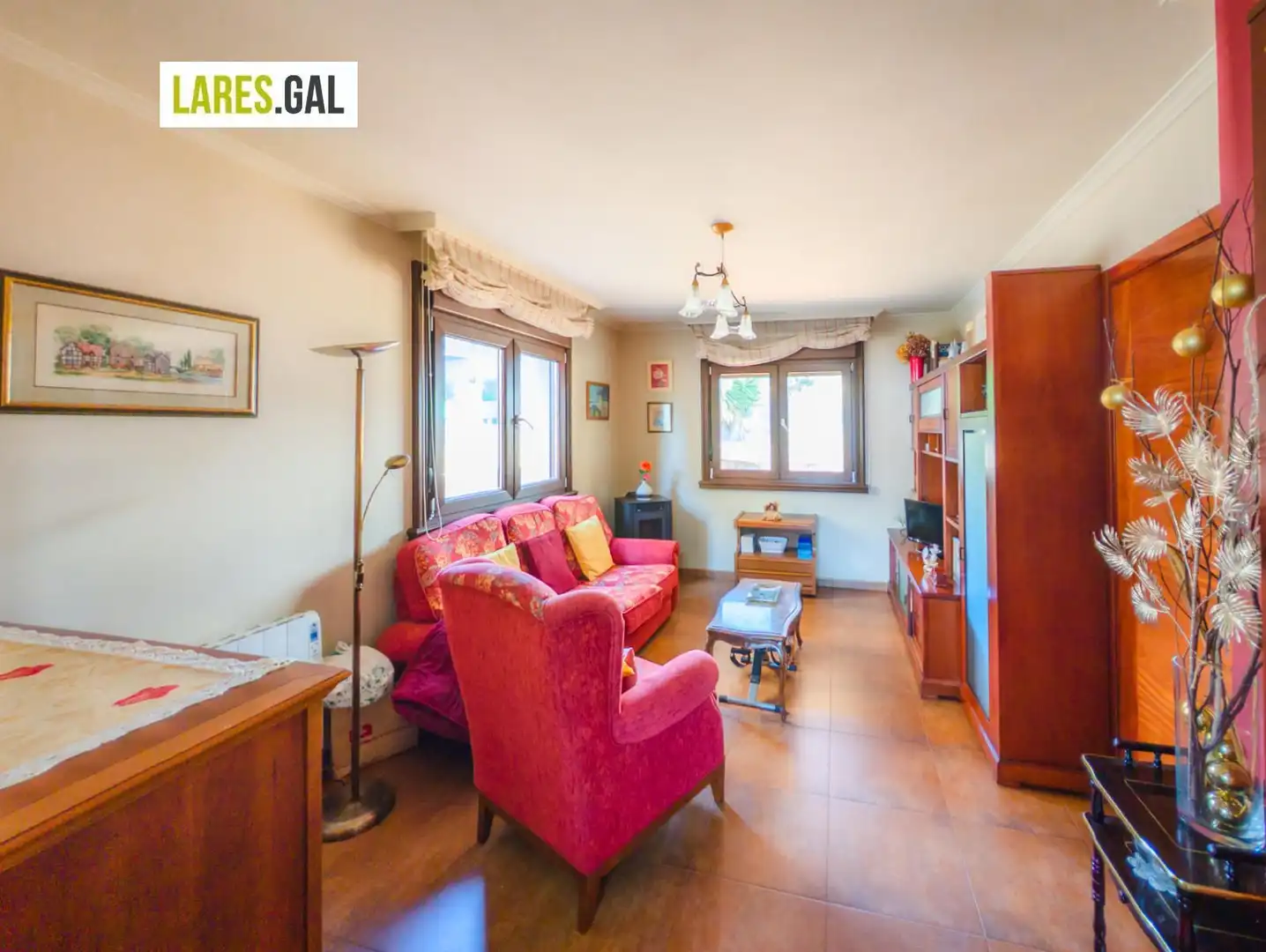 Sala de estar de Casa o chalet en venta en Moaña, Pontevedra