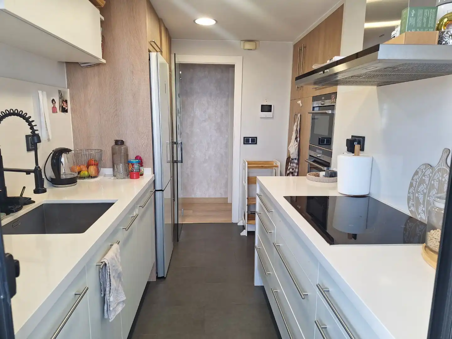 Kitchen of Flat for sale in Terrassa  with Balcony