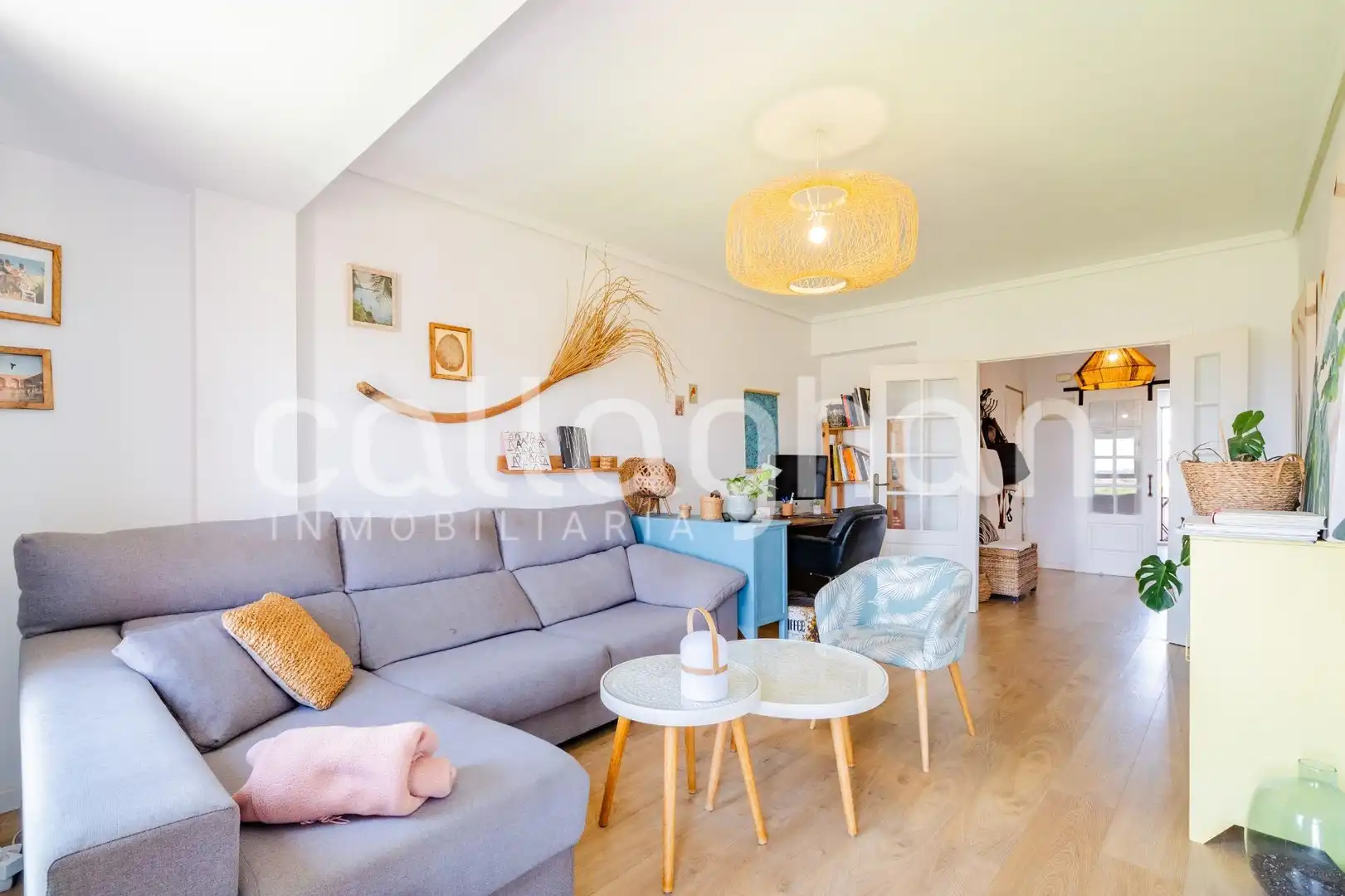Sala de estar de Piso en venta en Albuixech con Terraza, Amueblado y Balcón