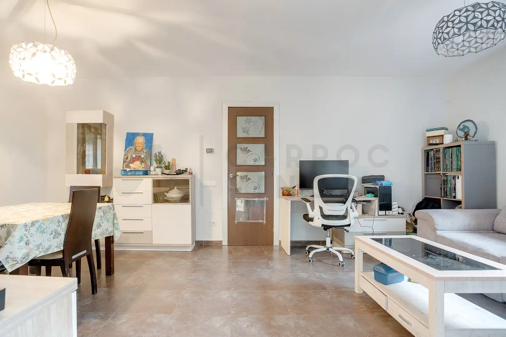 Wohnzimmer von Haus oder Chalet zum Verkauf in Vallgorguina mit Heizung, Privatgarten und Ofen