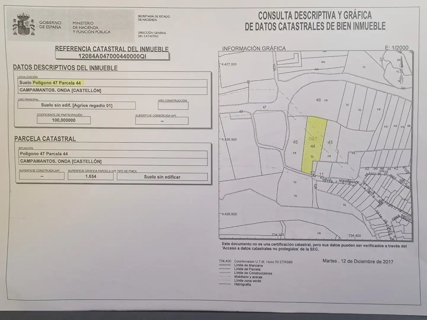 Terreno residencial en venta en Plaça poligono 47, 47, imagen 4