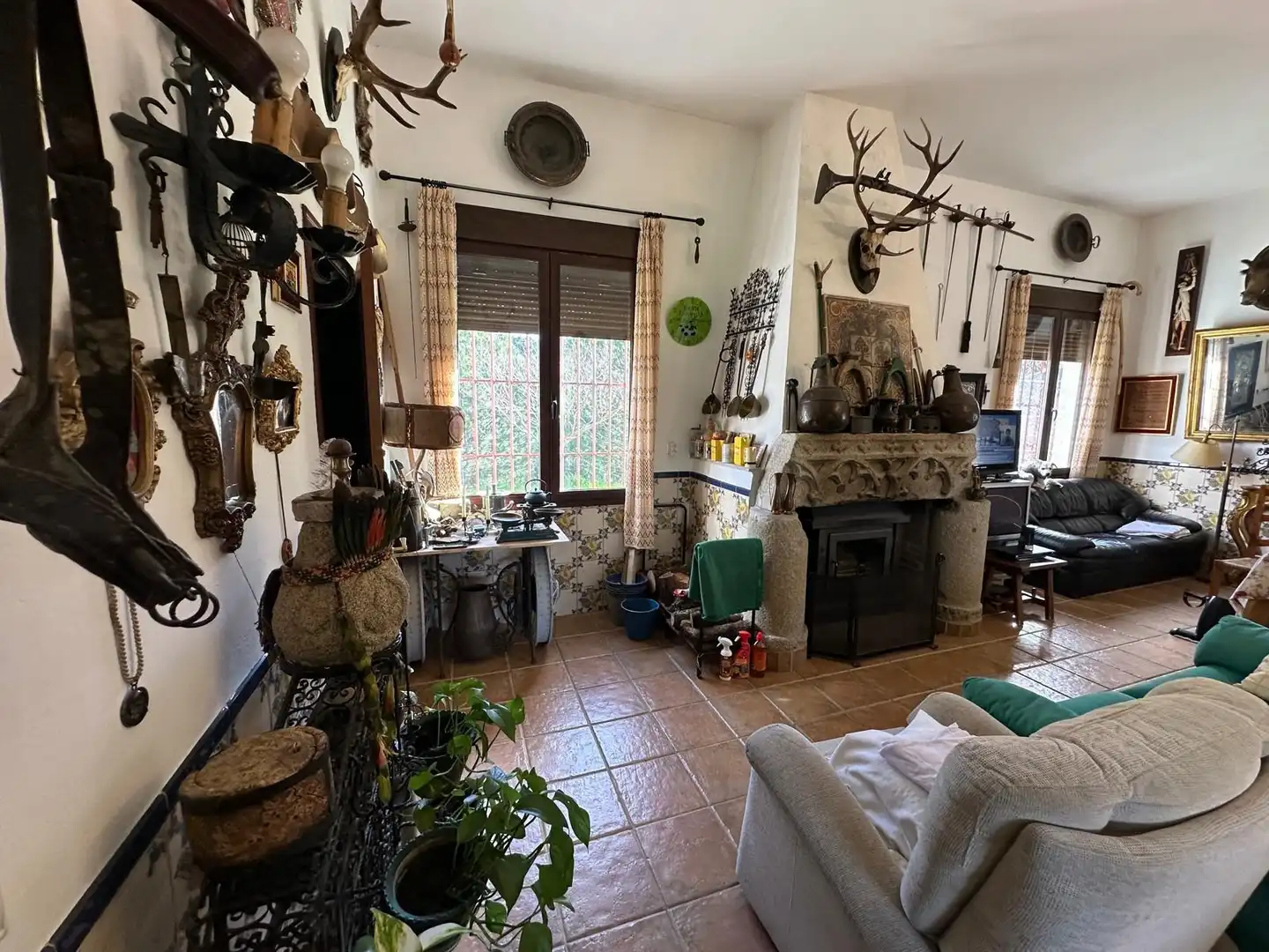 Sala de estar de Casa o chalet en venta en Villaviciosa de Córdoba con Calefacción, Jardín privado y Terraza