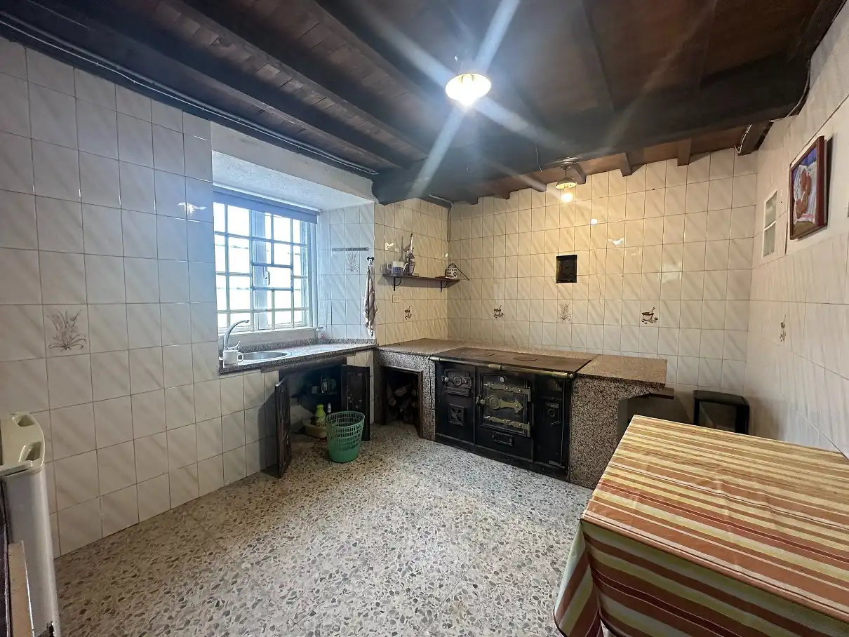 Cocina de Casa o chalet en venta en O Pino  con Jardín privado, Terraza y Amueblado