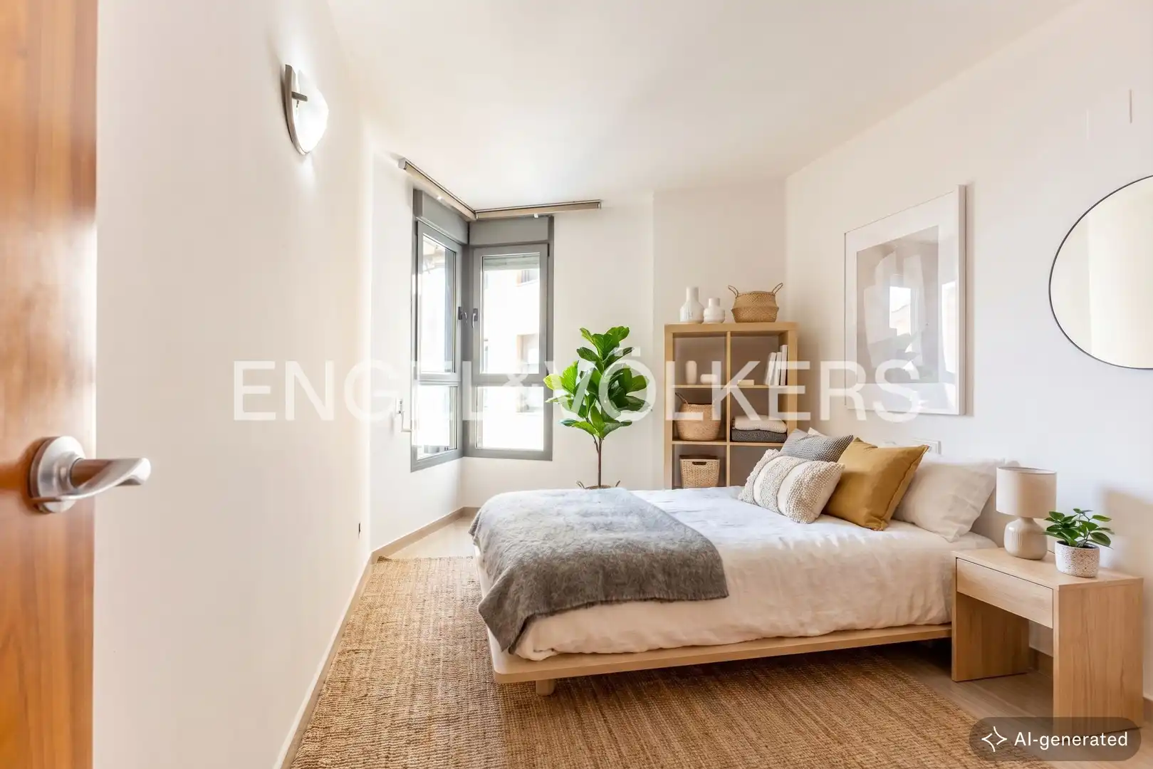 Schlafzimmer von Wohnung zum Verkauf in Valencia mit Klimaanlage, Heizung und Privatgarten