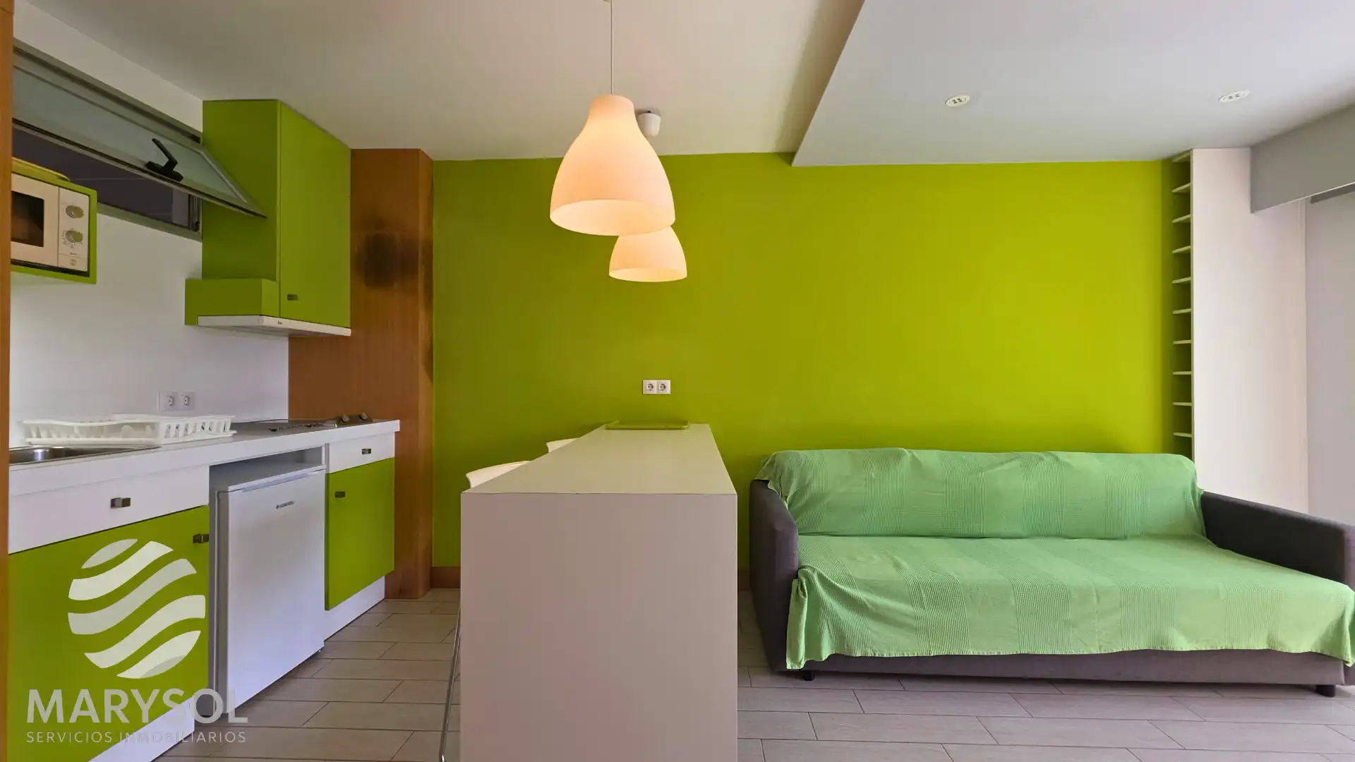 Cocina de Apartamento de alquiler en San Bartolomé de Tirajana con Terraza, Amueblado y Lavadora