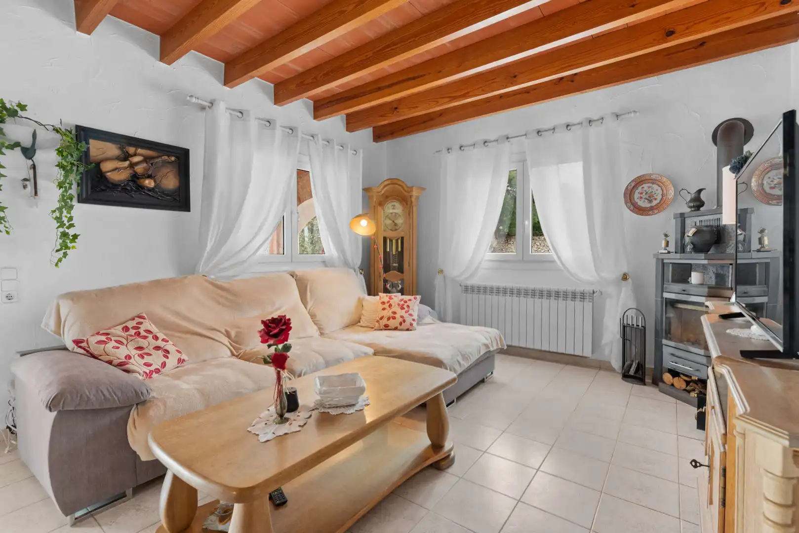 Wohnzimmer von Country house zum Verkauf in Manacor mit Klimaanlage, Heizung und Terrasse