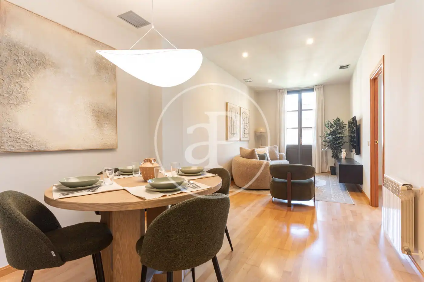 Esszimmer von Wohnung zur Miete in Barcelona mit Klimaanlage, Heizung und Möbliert