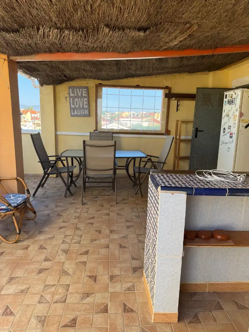 Terrassa de Casa adosada en venda en San Fulgencio amb Jardí privat, Terrassa i Moblat