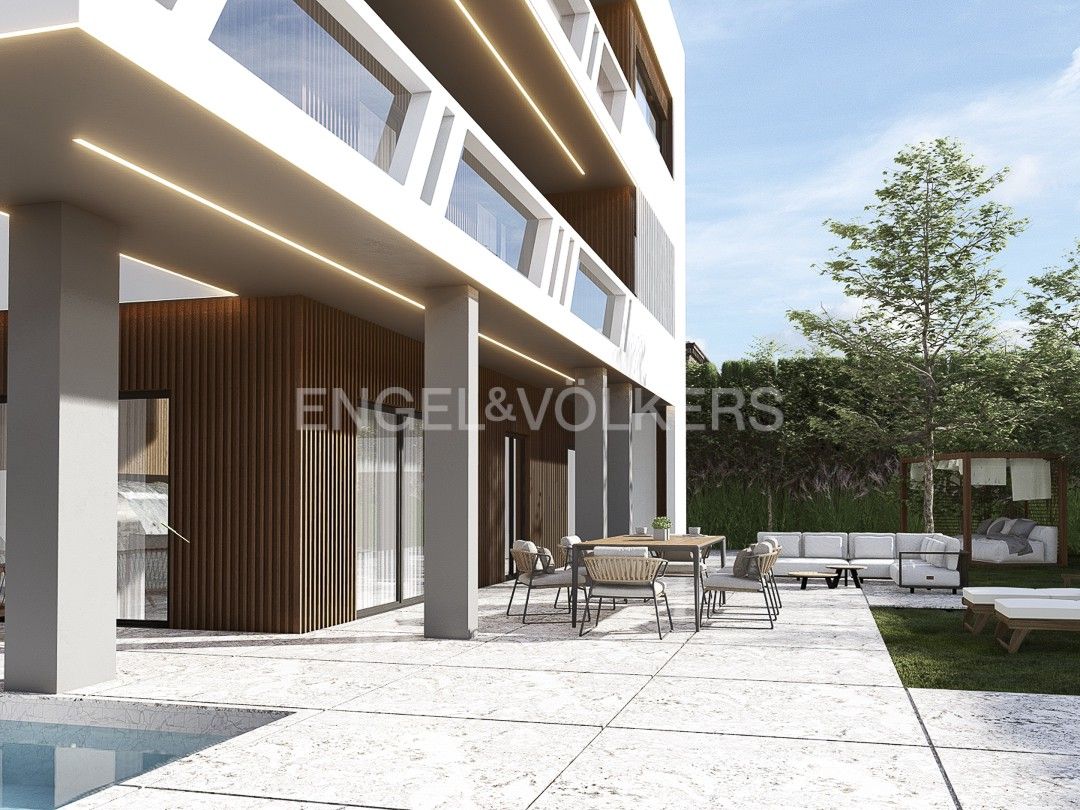 Terrassa de Casa o xalet en venda en Castelldefels amb Aire condicionat, Calefacció i Jardí privat