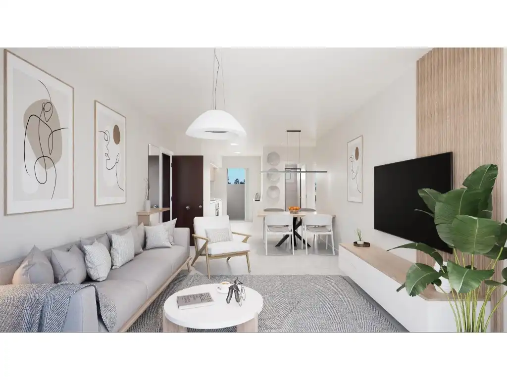 Sala de estar de Casa o chalet en venta en Pilar de la Horadada con Aire acondicionado, Jardín privado y Piscina